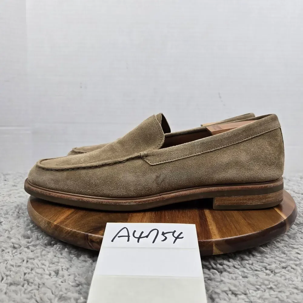 Vince Mens 11M Grant Camel Tan Suede Leather Daily Slip On Casual Daily Loafer